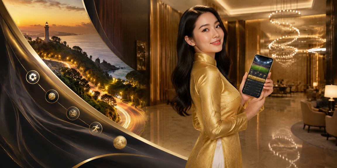Người dùng xem thưởng cá cược thể thao tại Vũng Tàu với trang phục áo dài